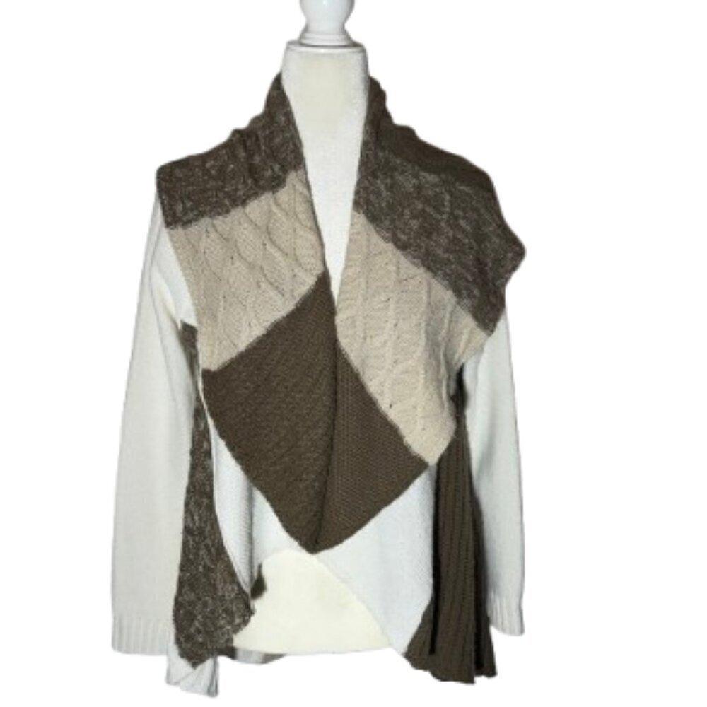Women's Style&Co Open Front Multi Color Cardigan - Size Medium